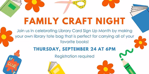 Family Craft Night: Library Tote Bags
