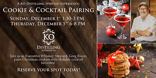 Spirited Experience: Cookie & Cocktail Pairing