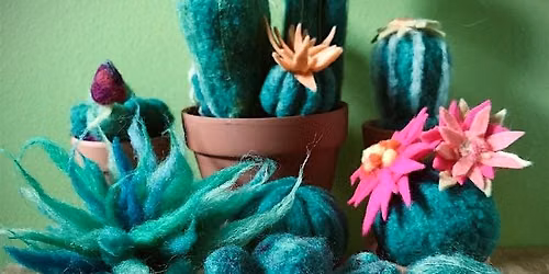 Succulents: An All-Ages Needlefelting Class at WOOL MOUNTAIN