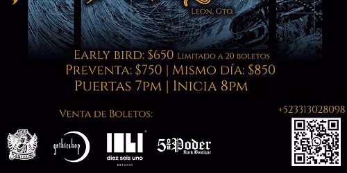SATURNUS \ud83c\udde9\ud83c\uddf0 EN GUADALAJARA @FORO INDEPENDENCIA 