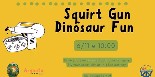 Squirt Gun Dinosaur Fun