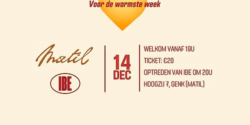Ibe x Matil voor de warmste week