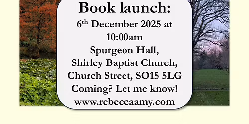 Book launch for my first book - Seasonal Reflections