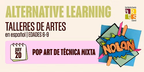Taller de Nombres Pop Art (Edades 6-9)