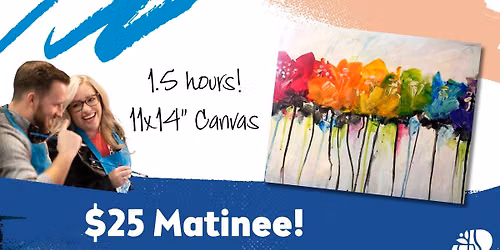 $25 Matinee Poppy Prism Afternoon Paint and Sip
