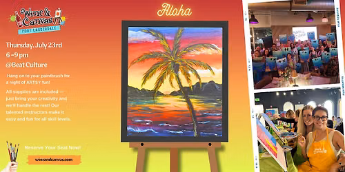 Miami Paint and Sip at Beat Culture \u2013 Aloha