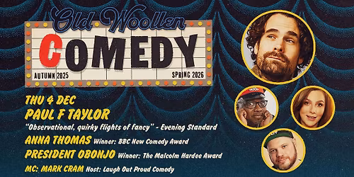 Comedy at The Old Woollen - Thurs 4 Dec