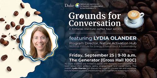 Grounds for Conversation with Lydia Olander