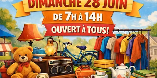 Vide grenier dimanche 28 juin 7h-14h