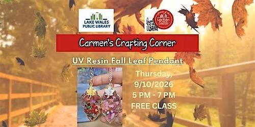 Carmen's Crafting Corner - UV Resin Fall Leaf Pendant