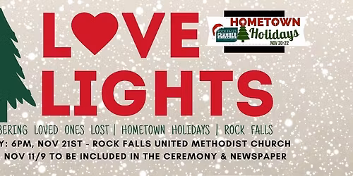 Hometown Holidays Love Light Ceremony