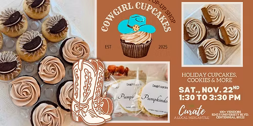 Cowgirl Cupcakes Thanksgiving Pop-Up Shop