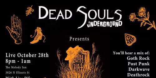 DEAD SOULS UNDERGROUND HALLOWEEN w\/ GOTH HAT