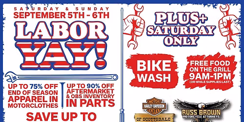 Labor YAY! | SATURDAY & SUNDAY | SEPTEMBER 5TH-6TH