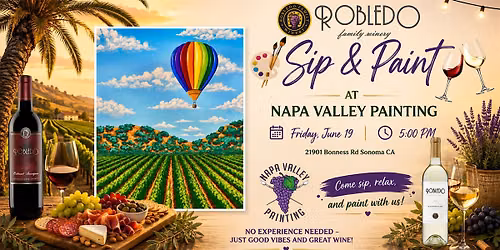 Sip & Paint at Robledo Family Winery!