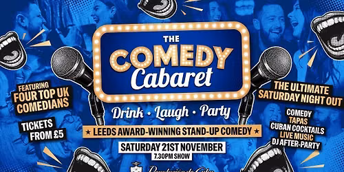 LEEDS COMEDY CLUB - 7:30pm Show \ud83c\udfad