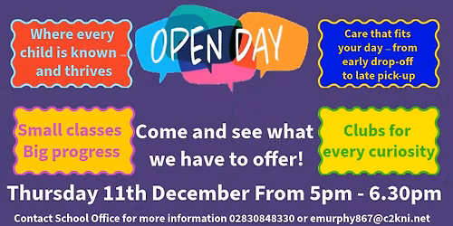 Jonesborough Primary School Open Day