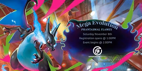 Pokemon TCG: Mega Evolution - Phantasmal Flames Prerelease