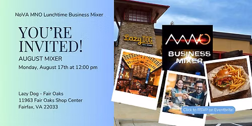 NoVA MNO AUGUST Lunchtime Business Mixer