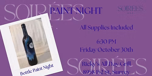 Bottle Paint Night at Ricky\u2019s All Day Grill