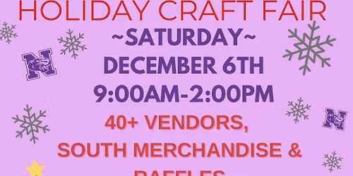 NHSS Athletic Boosters Annual Craft Fair