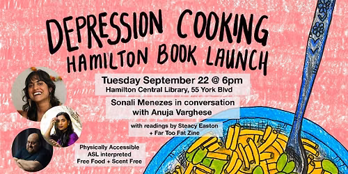 Depression Cooking Hamilton Book Launch