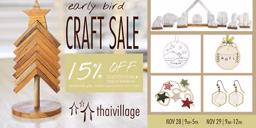 Early Bird Sale: Nov 28-29, 2025