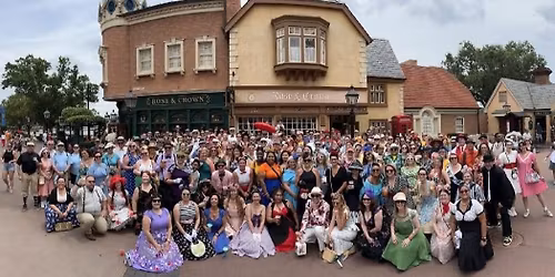 Dapper Day Meetup & Group Picture at Epcot