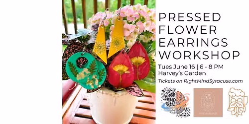 Pressed Flower Earrings Workshop