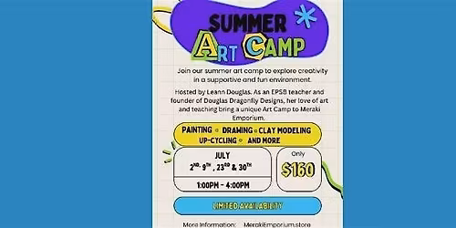 Summer Art Camp at Meraki Emporium