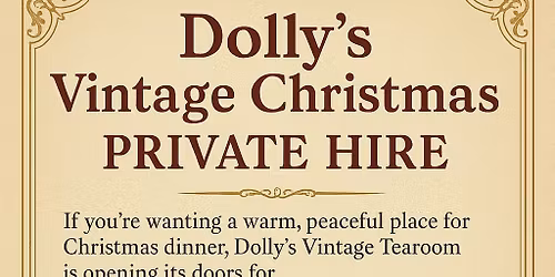 Dolly's Vintage Tea Rooms Christmas Day