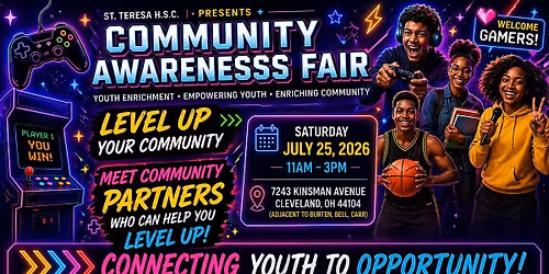 COMMUNITY AWARENESS FAIR:  EMPOWER YOUTH| SUPPORT FAMILIES |BUILD FUTURES