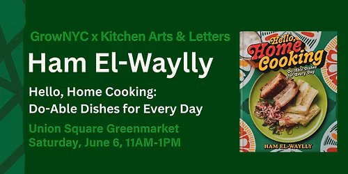 Greenmarket Book Signing with Ham El-Waylly