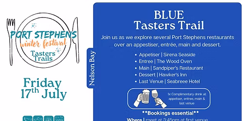Port Stephens Winter Festival - BLUE Taster's Trail
