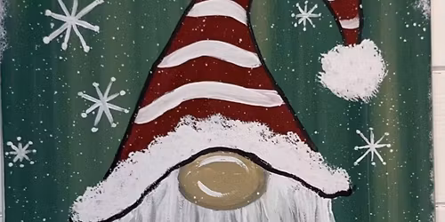 Merry Little Gnome 11x14 canvas