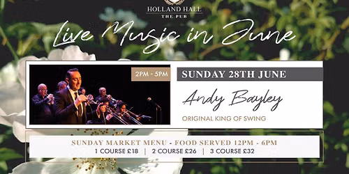 Live Music Sundays in June at The Pub with Andy Bayley