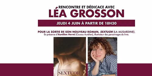Rencontre avec L\u00e9a Grosson, pour son nouveau roman Sextuor