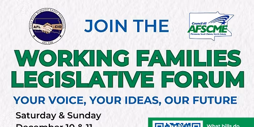 Working Families Legislative Forum