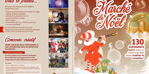 Marché de Noël de Villeneuve le dimanche 14 décembre prochain et déflé pastoralier la veille au soir