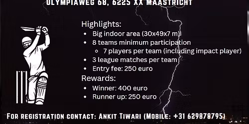 Maas Tigers Indoor Cricket Tournament (1st Edition)