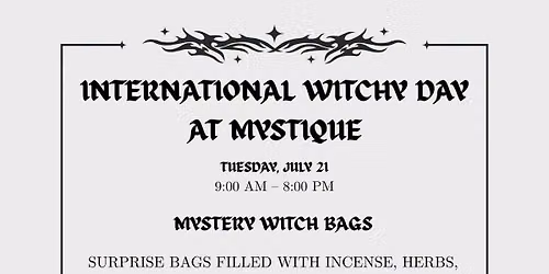 International Witchy Day at Mystique 