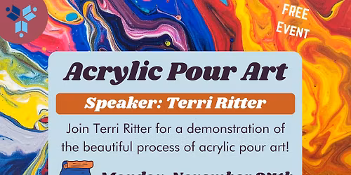Lunch and Learn: Acrylic Pour Art with Terri Ritter