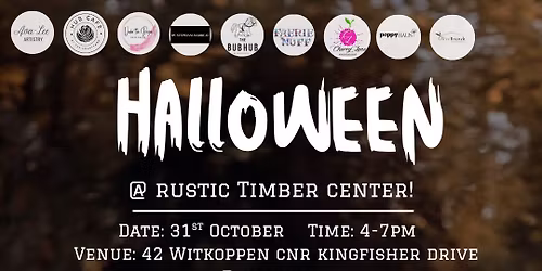 Halloween art Rustic Timbers