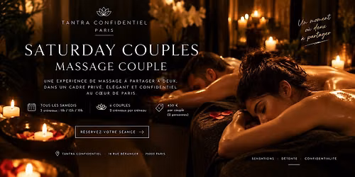 Massage Couple \u00e0 Paris \u2014 Saturday Couples