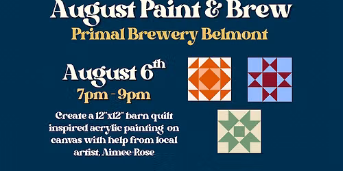 August Paint & Brew @ Primal Brewery Belmont