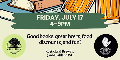 Books and Brews w\/ Big Oak Books