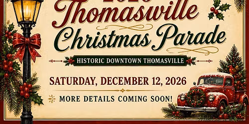 2026 Thomasville Christmas Parade