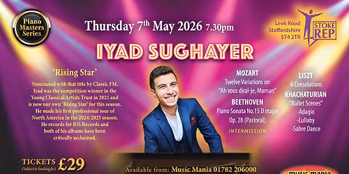 Iyad Sughayer | [Piano Masters Series] || The Rep Theatre