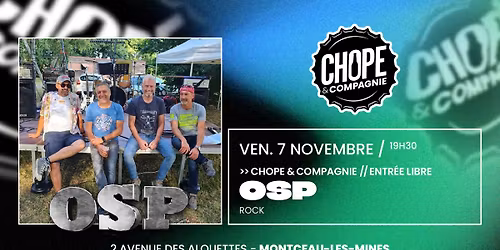 CONCERT \ud83c\udfa4 | OSP \/\/ Chope & Compagnie