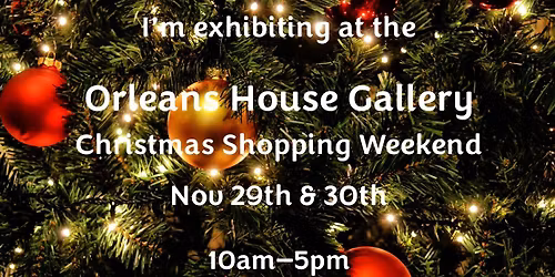 Orleans House Gallery Christmas Shopping Weekend 